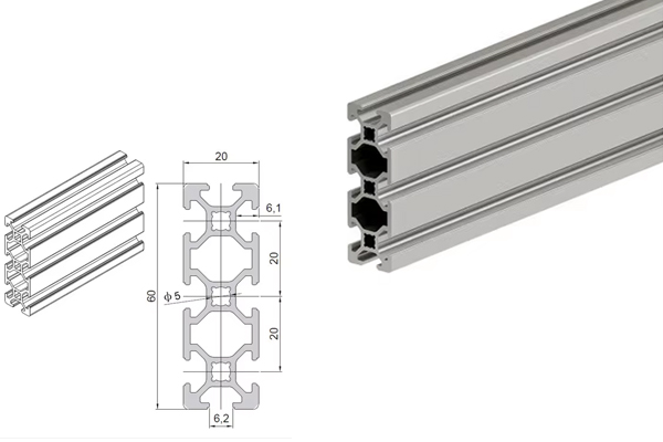 2060 aluminum extrusion profile 2060 aluminum extrusion profile