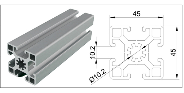 4545 aluminum extrusion profiles