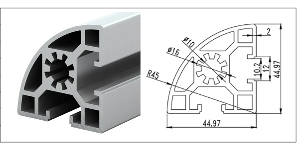 4545r aluminum extrusion