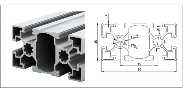 4590 aluminum extrusion