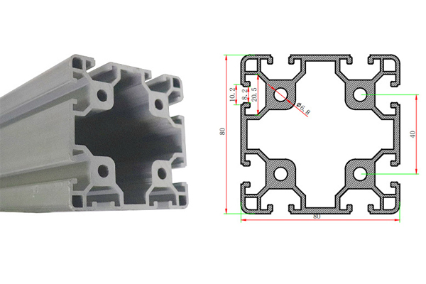 8080 aluminum extrusion profile